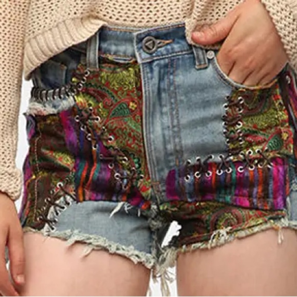 Unif Patchwork Shorts
